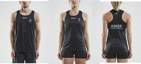 Asker Turn Craft Rush Singlet Svart