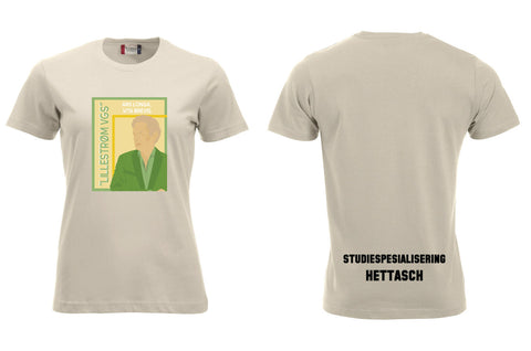 Lillestrøm VGS Tshirt Dame med navn og linje