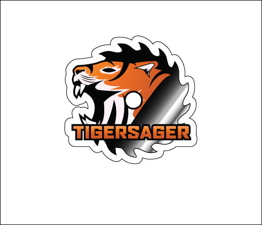 Tigersager Sticker